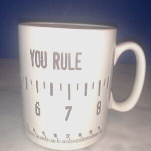 You Rule Cup Gallerie White Grey
